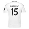 Ensemble Maillot Real Madrid Valverde 15 Domicile 2024-25 Enfant